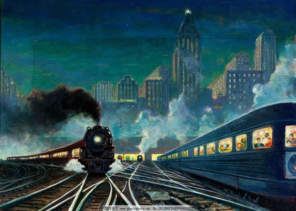 火车动漫图片_卡通设计_广告设计_图行天下图库