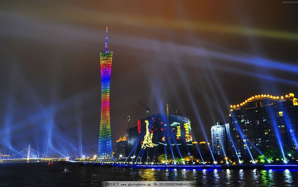 广州-广州塔夜景图片