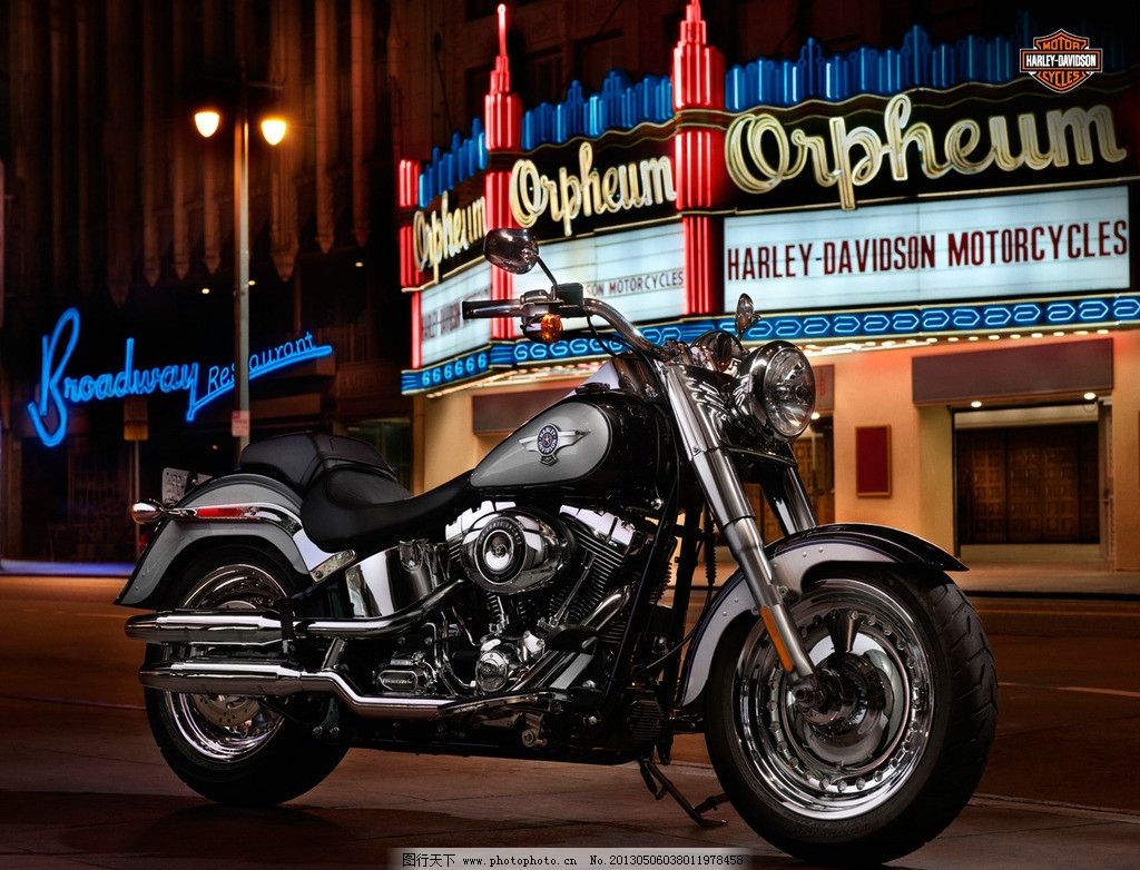 哈雷重型机车图片|全球限量百年纪念版哈雷重