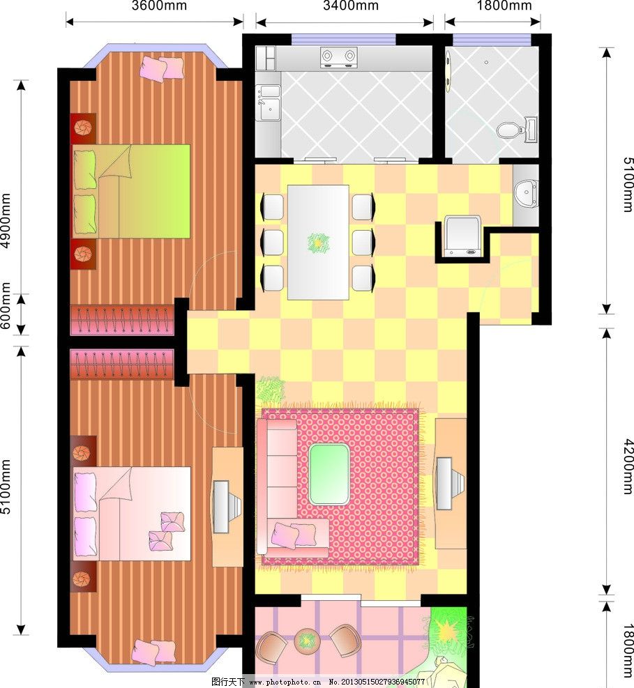 房屋平面图 广告设计 矢量 素材下载 建筑家居