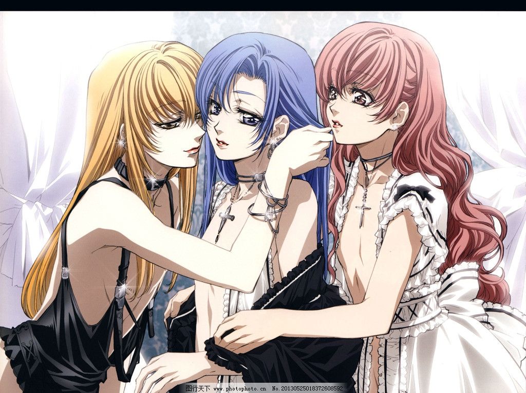 动漫人物 中岛敦子 煌 公主公主 河野亨 长发 动