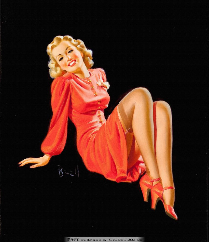 复古欧美美女插画 复古欧美美女插画素材 复古欧美美女 复古美女 欧美美女 红唇 蓝色眼睛 金发 金发碧眼 绘画 美女招贴画 绘画书法 文化艺术 设计 女性妇女 人物图库 118DPI PNG