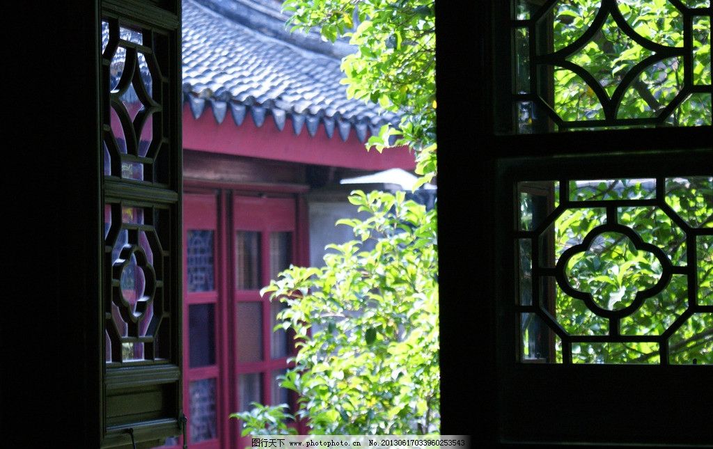 窗外 苏州 园林 东山风景 雕刻楼 花窗 国内旅游 旅游摄影 摄影 72dpi
